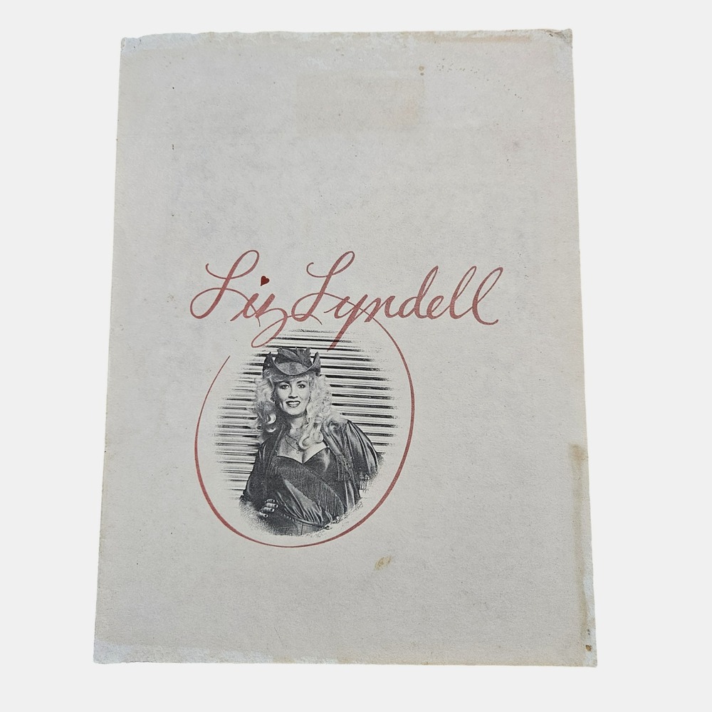 Vintage 1982 Liz Lyndell Country Singer Promo Poster and Press Release Koala